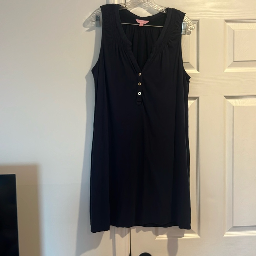 Lilly Pulitzer navy cotton dress